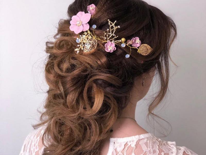 Trendy Hairstyling bruid
